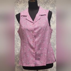 Sleeveless Floral Top